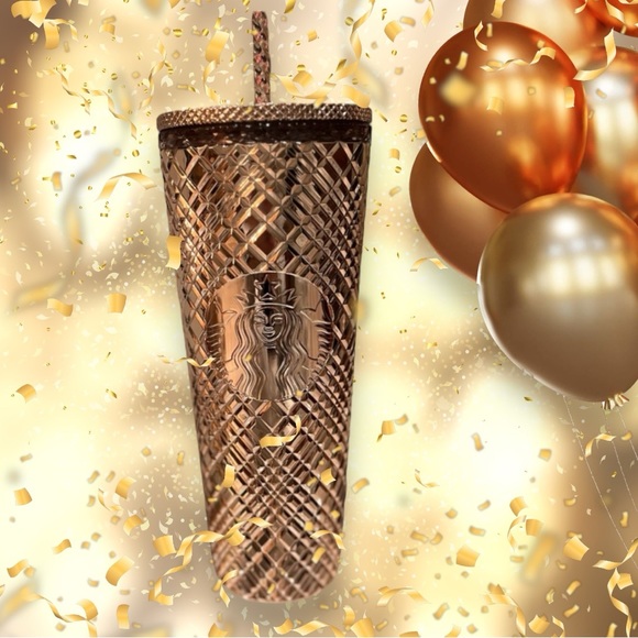 Starbucks Other - Starbucks Rose Gold Holiday Tumbler